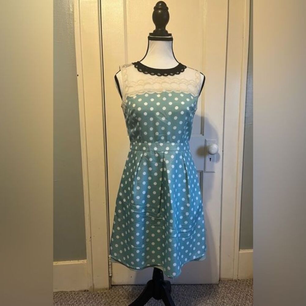 Vintage inspired Esley polka dotted dress